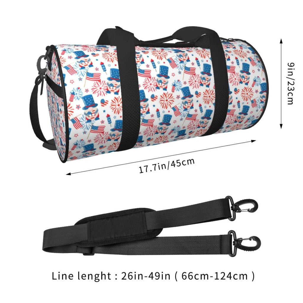 Compartment Sports with Luggage Cylinder and Travel Gnomes Gym Pocket Large Bag Bag American Bag Waterproof Coaee Capacity