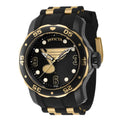 Silicone Men's Black Blues Louis Invicta Strap Watch 42313 NHL St.