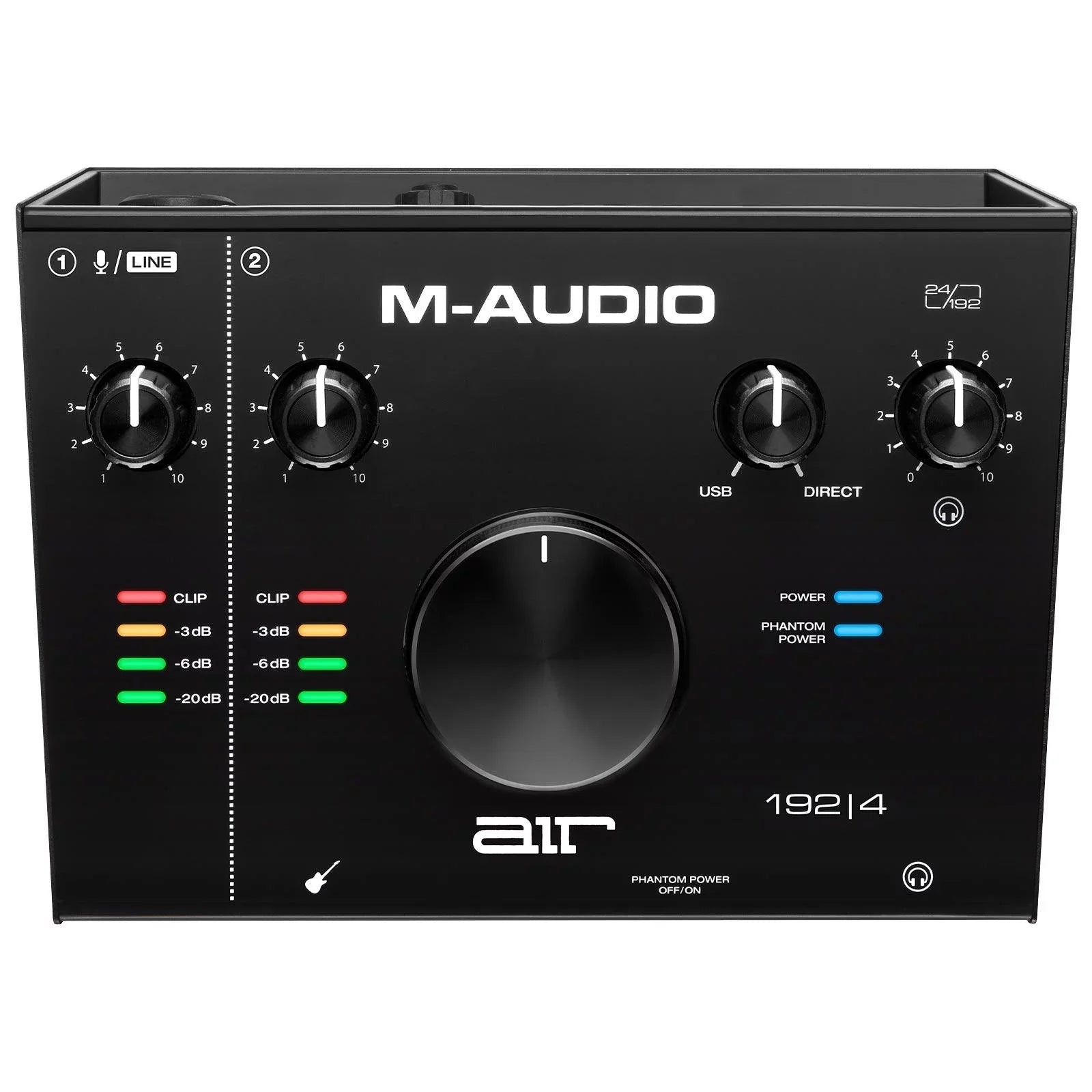 192 Package | Headphones Microphone 4 Interface AIR Numark 2-In/2-Out 24/192 with M-Audio USB Audio &