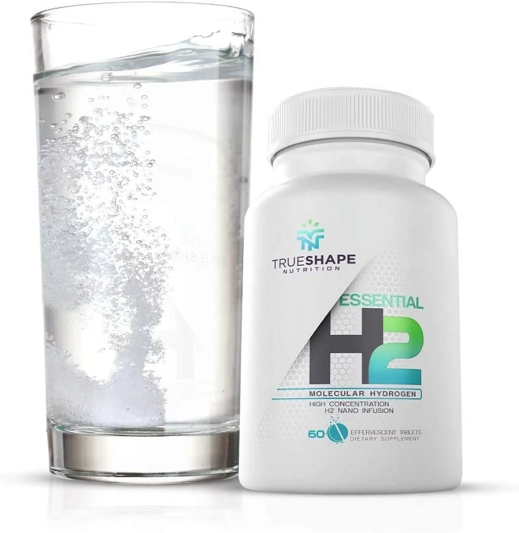 Supplement (60 Nutritional Water H2 Fizzy for TrueShape Servings) Hydrogen Tablets Essential Nutrition Molecular