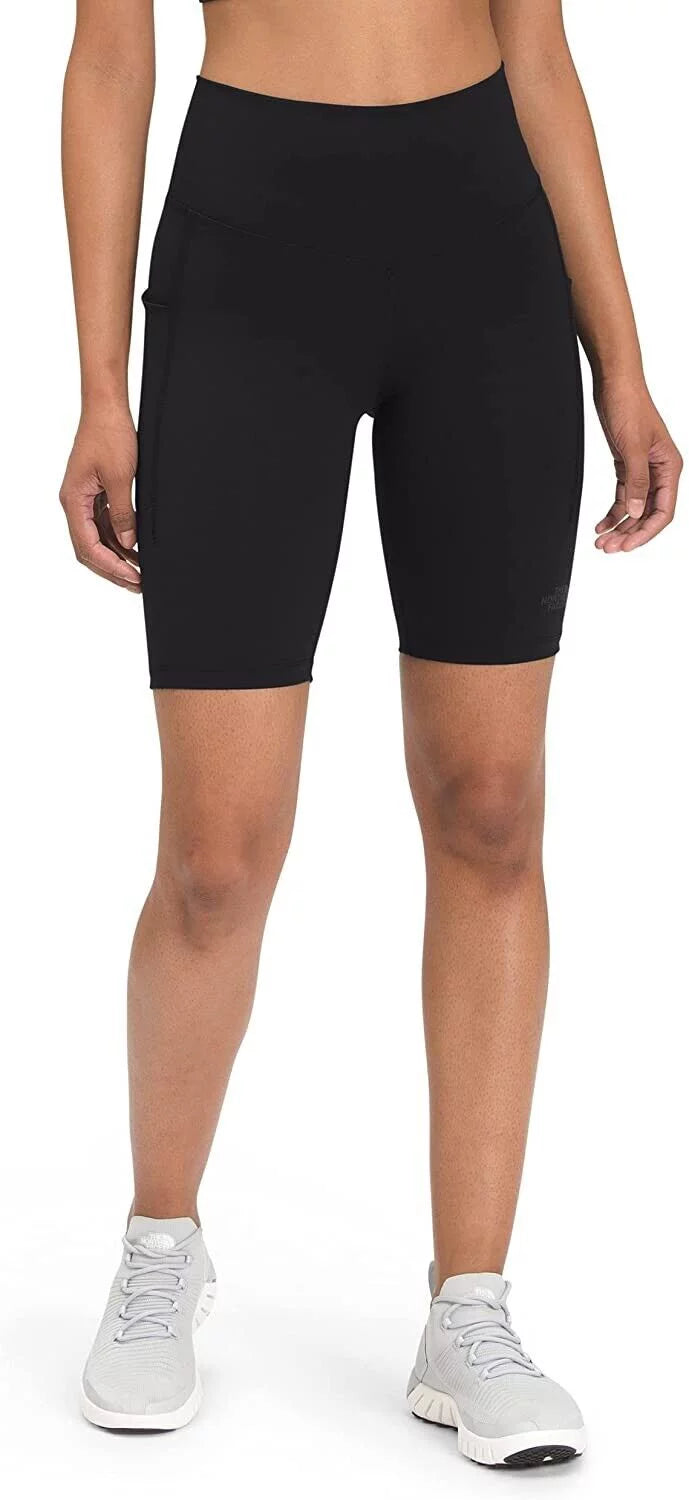 MSRP High-Rise Size 9" NORTH Black M Womens THE $55 Short FACE Pocket Motivation