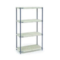 Plastic Shelving Blue & with Finish Industrial - Beige Global Nexelon Vented