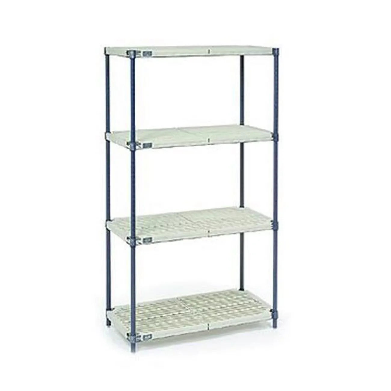 Plastic Shelving Blue & with Finish Industrial - Beige Global Nexelon Vented