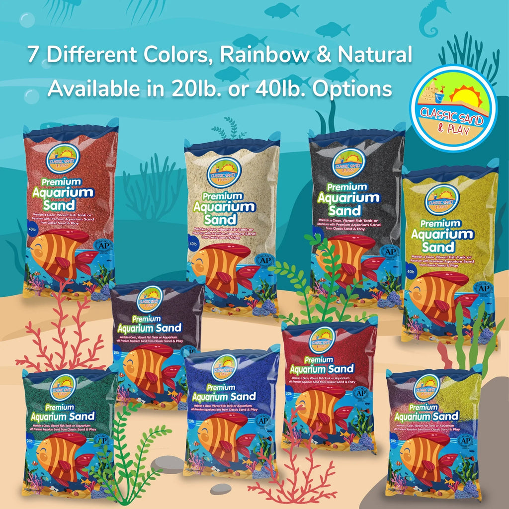 lb. & Sand 40 Freshwater Saltwater Tanks, for CLASSIC and Yellow SAND Natural Aquarium PLAY