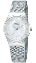 Mesh Dial Easy Crystal Women's Steel Style Watch Swarovski PH8053 Bracelet MOP