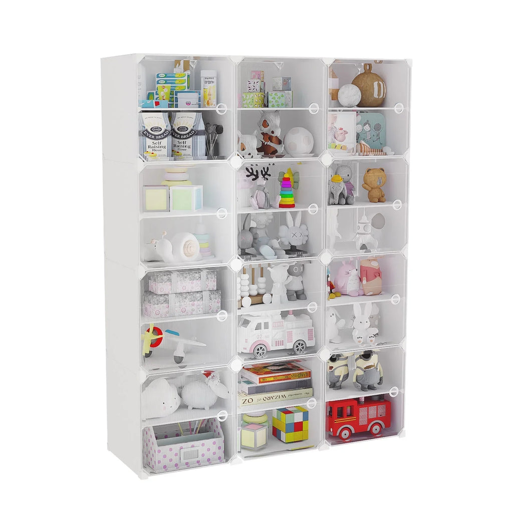 for Shoe Entryway Storage Pairs Modular Tiers Closet Hallway 12 Bedroom 96 Shelf 48 Tower Cubes Shoe Cabinet White Stand Organizer Boxes, Shoe Plastic Storage Rack