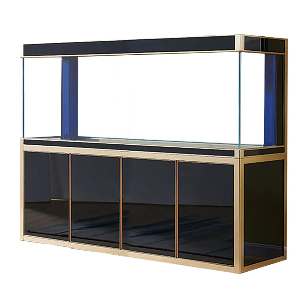 and Glass Gallon All-in-one Aquarium Black Gold Tempered 250 Aqua Dream
