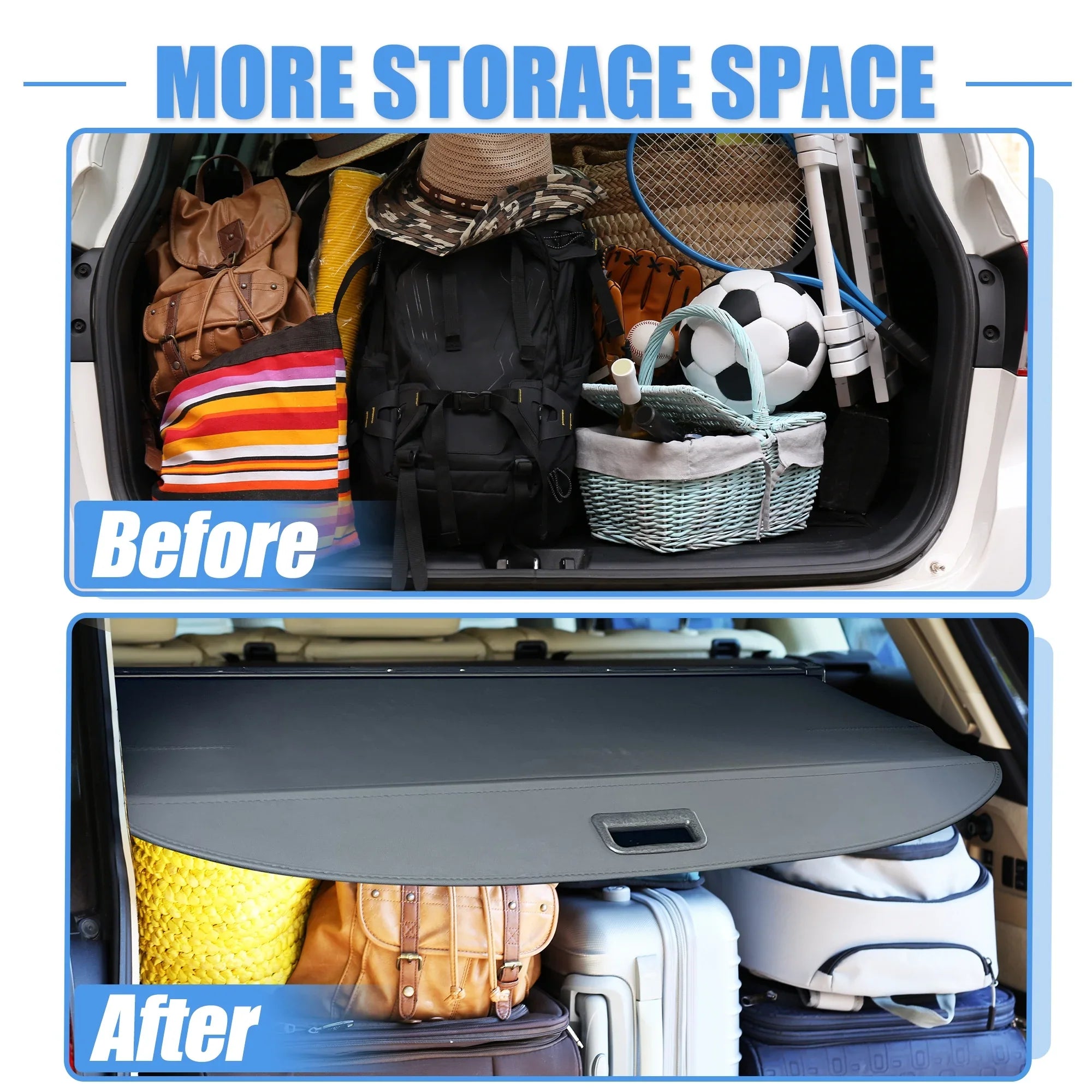 Cover Shielding Bargains Trunk Unique Cargo Slip Outback Retractable 2010-2015 Non Rear Subaru Waterproof for SUV