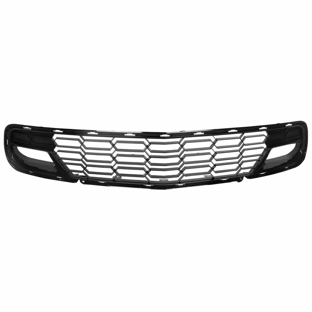 C7 (W/O Z06 Painted Lower Front 2014-2019 Bracket) All Chevrolet for Camera Front Plastic Style Kojem Glossy Models Black Corvette Grille Bumper Cover