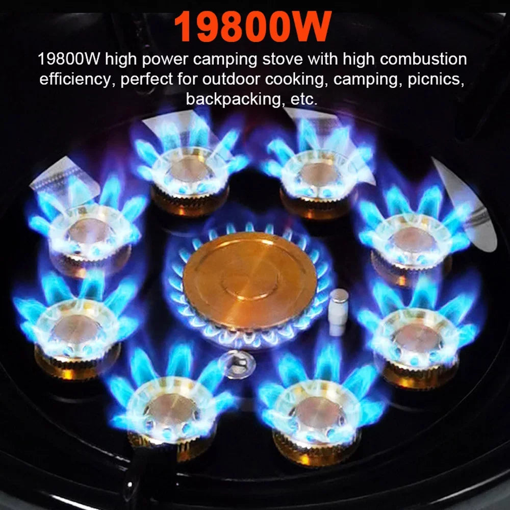 for Stove, 19800W Camping Stable Cooking, Performance Outdoor Stove Gas Windproof Picnic, Furnace Hiking