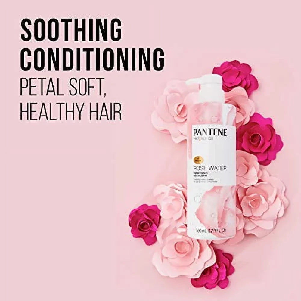 Pack oz, Blends, fl and Conditioner Soothing Paraben Dye Kit Free, Pantene, Water, Rosewater Free Sulfate Rose and Pro-V Kit, 17.9 Twin Shampoo