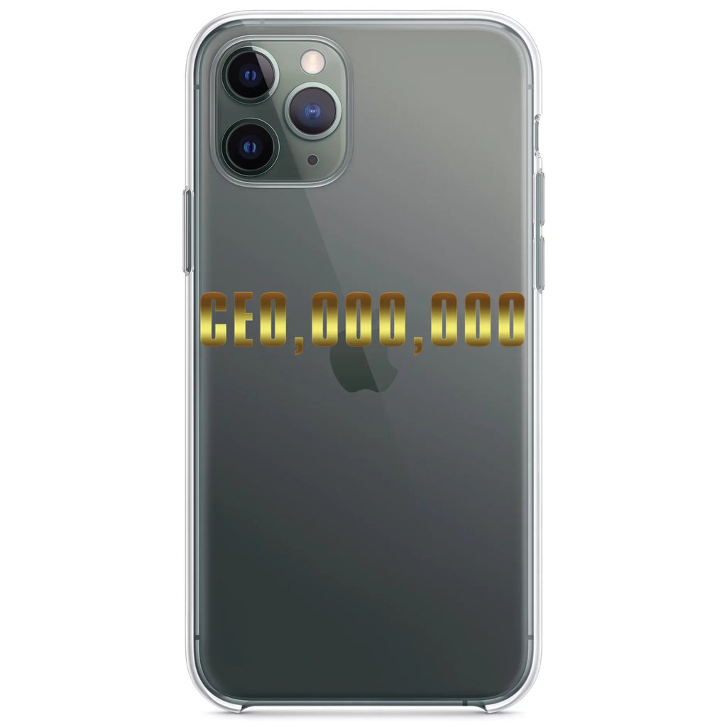 Hybrid for Case Back Acrylic - (5.4" Bumper Screen) TPU Clear iPhone DistinctInk Protector Screen Tempered Shockproof CEO,000,000 Glass MINI 3 12 - Entrepreneur commo