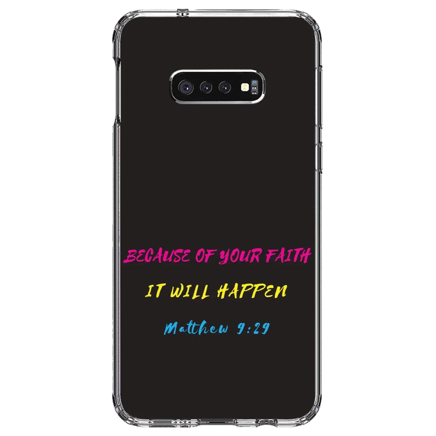'- - Shockproof TPU Happen S10e Hybrid of Screen Glass Samsung Because Bumper, Back, Tempered DistinctInk Your Protector It (5.8" Galaxy Faith, Will Matthew - for Acrylic Case Clear 9:29 Screen)