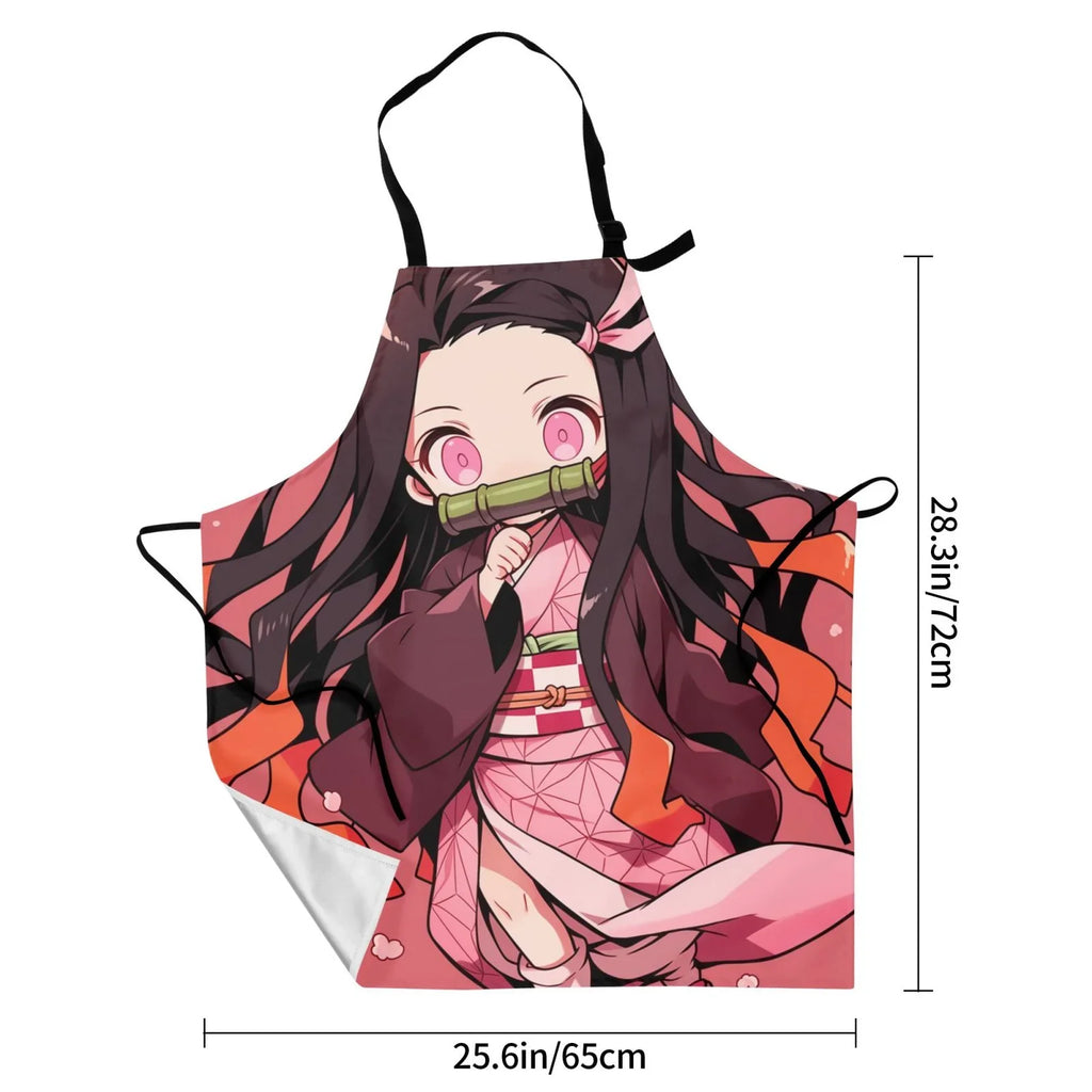 Decor Kamado Waterproof Apron Slayer Nezuko Kitchen/Cooking/Gardening/Painting/BBQ/Baking/Chef/Craftsman Home For Demon