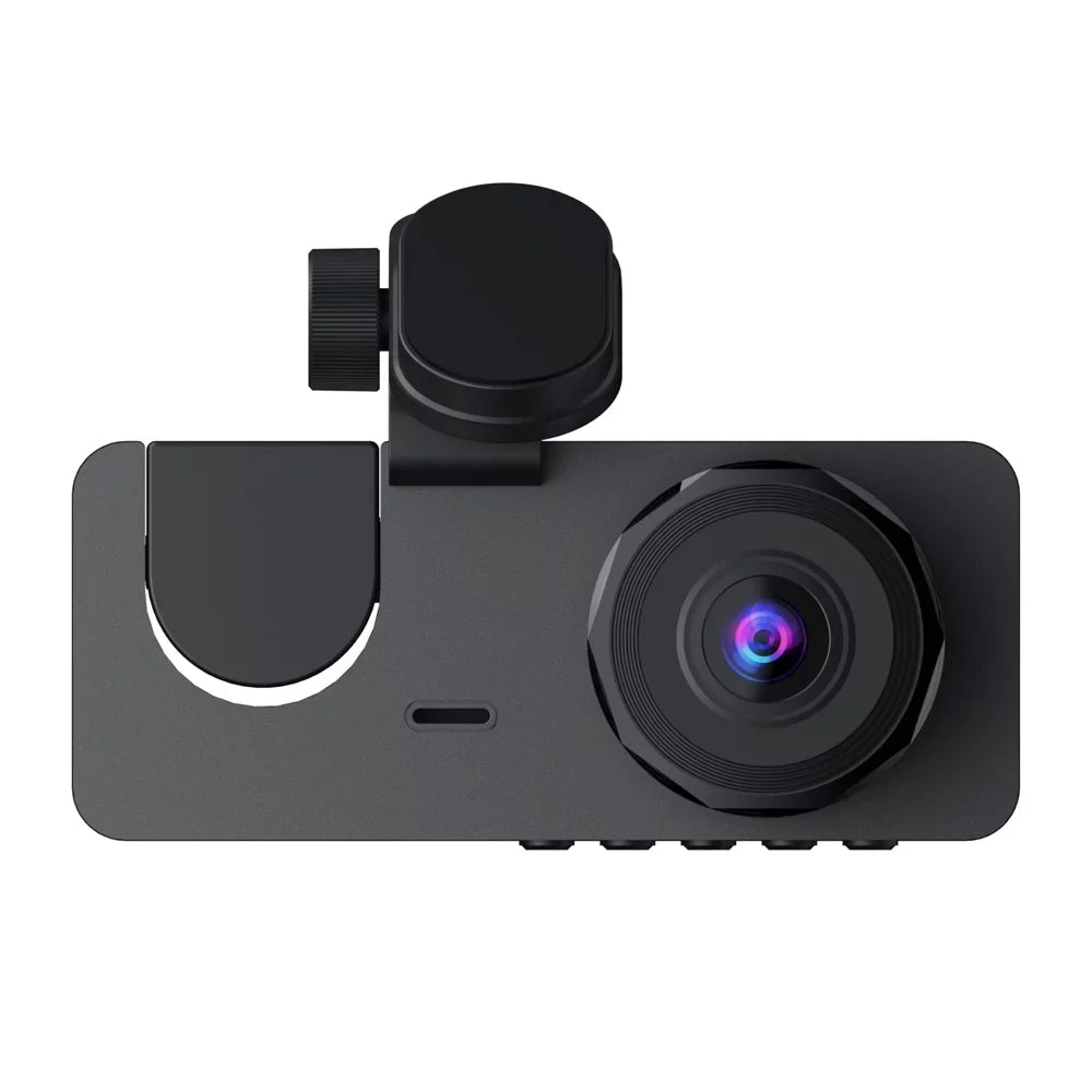 Loop Dash & DVR Rear 2 Detection Inside One-Key Recording Dashcam Screen Support Camera Shinysix Night-Vision Camera Recorder Front Inch 1080P Motion Driving & Lock