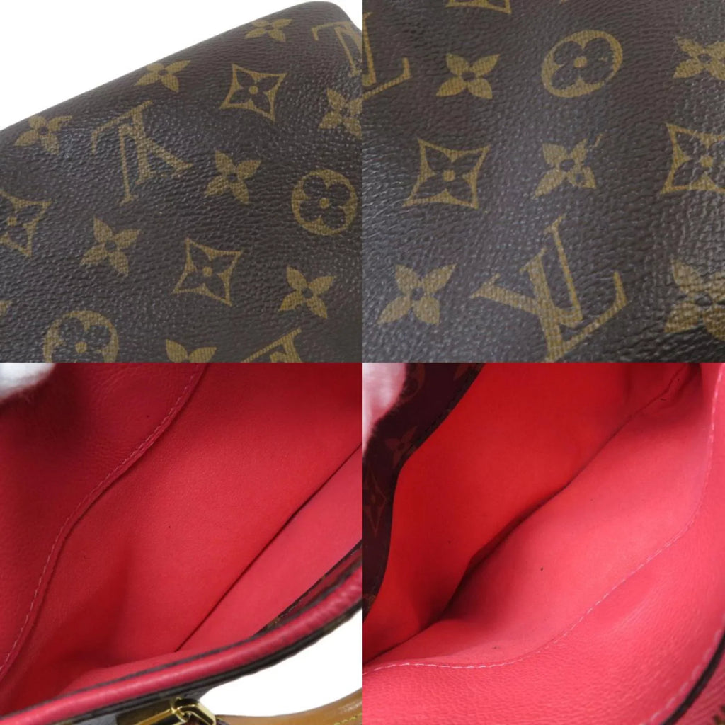 BB Monogram Louis Canvas (Good) Pre-Owned Vuitton Pallas Handbag M41734 Ladies