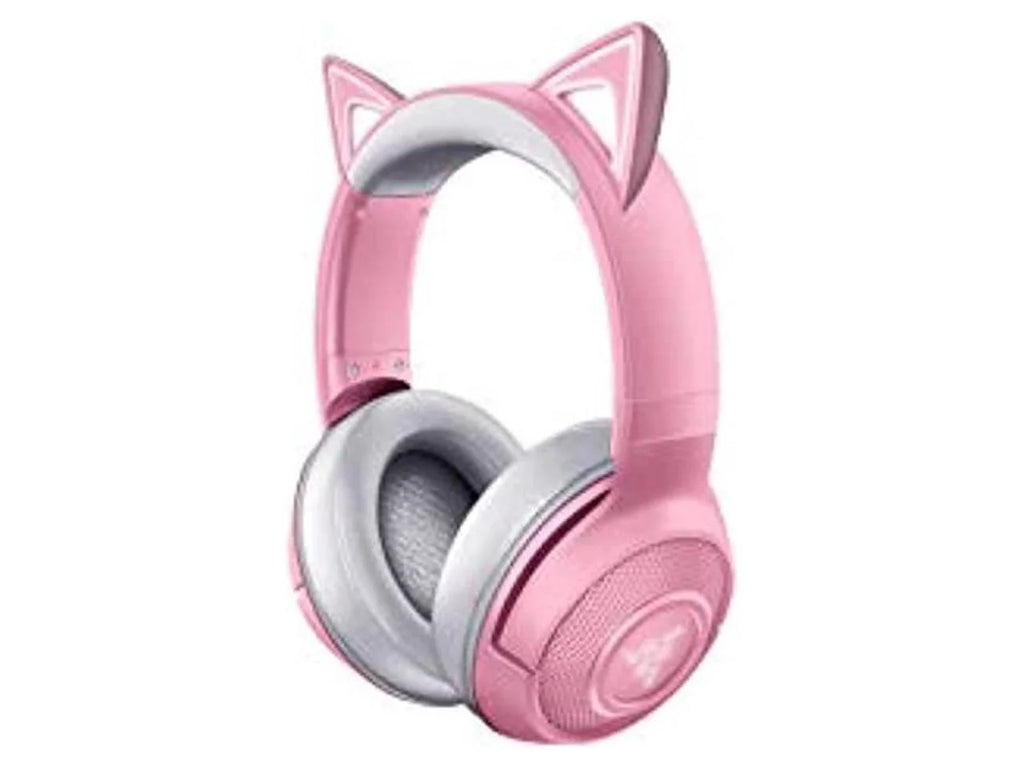 '- - Bluetooth Connection Custom-Tuned Powered Microphone Kraken Beamforming Razer Razer Quartz Latency Drivers - 40mm Edition: 5.0-40ms Chroma Pink - by Kitty BT Low