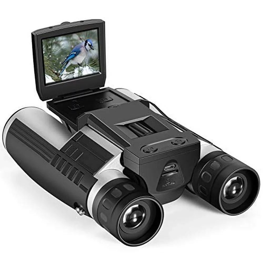 Camonity Camcorder Camera Concert Recorder Bird 2" 32GB Video for Binocular with LCD Football Game 12X Watching Photo Digital Zoom 5M