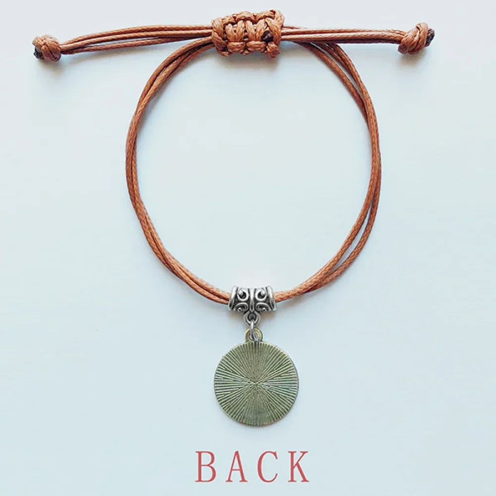 Cup Jewelry Hide Rope Biscuit Brown Ice Bracelet Donut Chocolate Wristband Leather