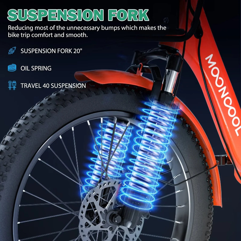 Bikes, 3 Tire MOPHOTO Women, Men Motorized Electric 48V for Folding Step-Thru Tricycle Tricycle Electric Wheel Electric Senior, 14.5Ah 1-Speed for Fat 20" Electric Adult, 16MPH Trike 500W