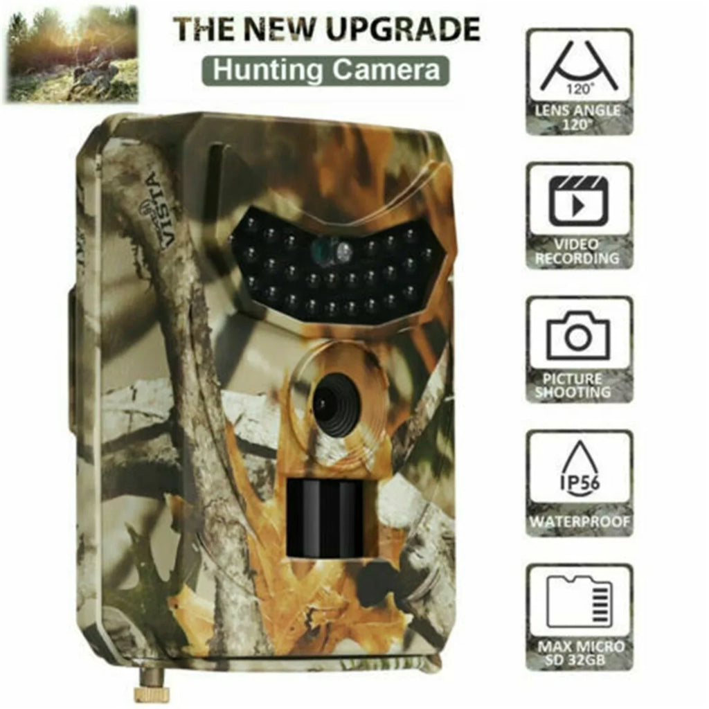 Game Cam Wildlife Lapse Waterproof, Deer 0.2S for Camera Camera Camera Trigger Time 12MP Deer 1080P Hunting Cam Night Accessory Speed Trail Monitors Glow Hunting Vision Hunting Trail No Field