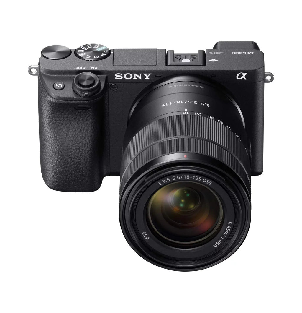 Alpha 18-135mm Restored & a6400 Camera - ILCE-6400M/B - Cameras Mount Compatible (Refurbished) Lens Mirrorless Sony E