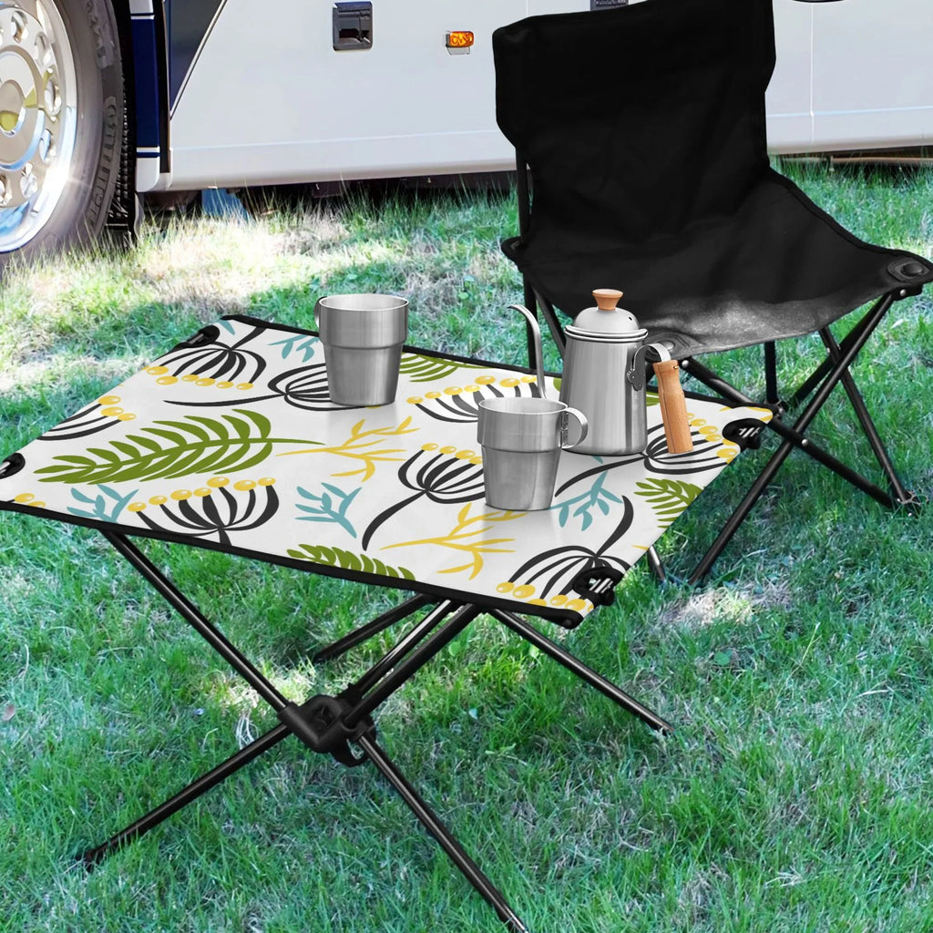 Picnic BBQ Outdoor Fishing Storage Camping Table Bag Beach Leaves Folding Compact Table with Travel Table for Portable