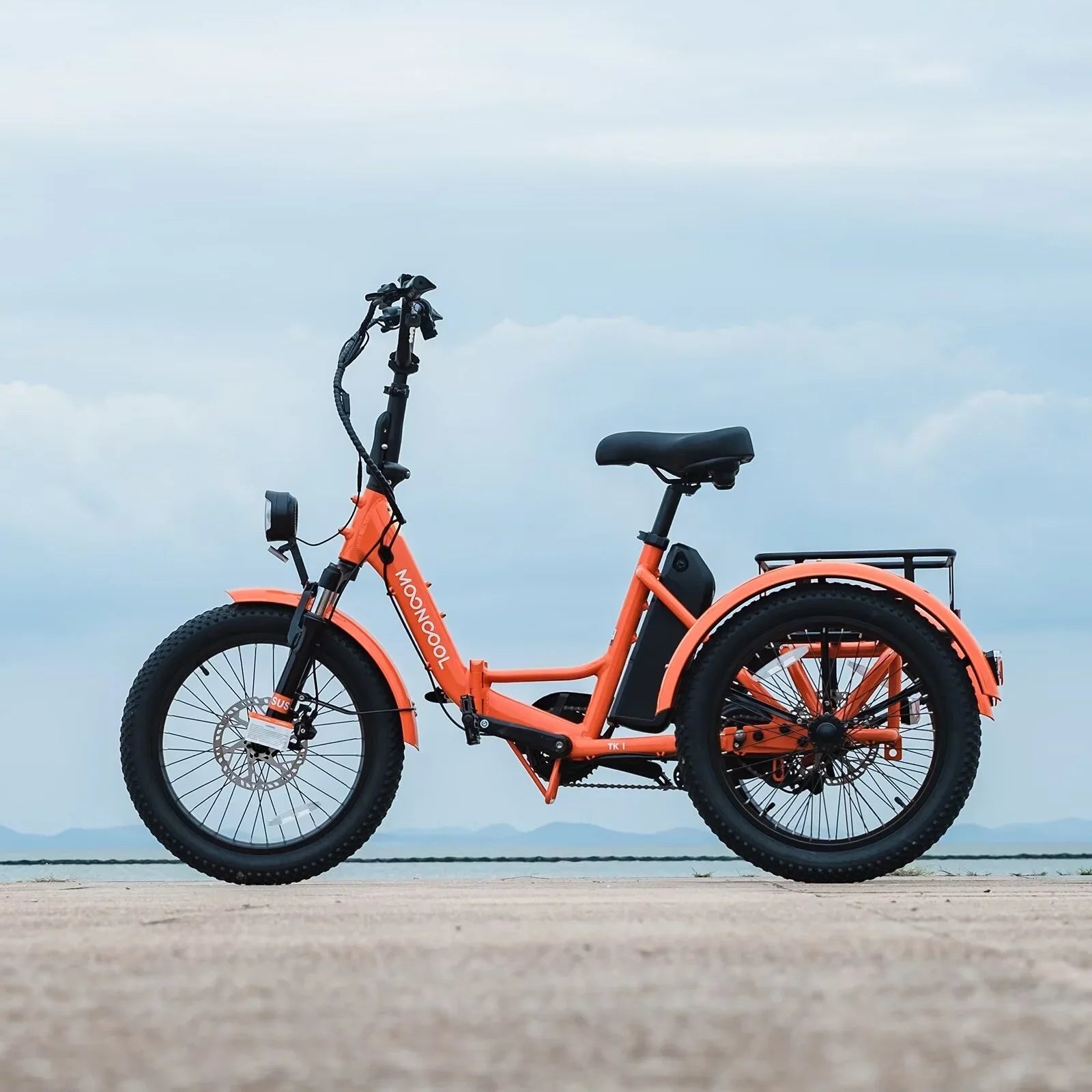 Bikes, 3 Tire MOPHOTO Women, Men Motorized Electric 48V for Folding Step-Thru Tricycle Tricycle Electric Wheel Electric Senior, 14.5Ah 1-Speed for Fat 20" Electric Adult, 16MPH Trike 500W