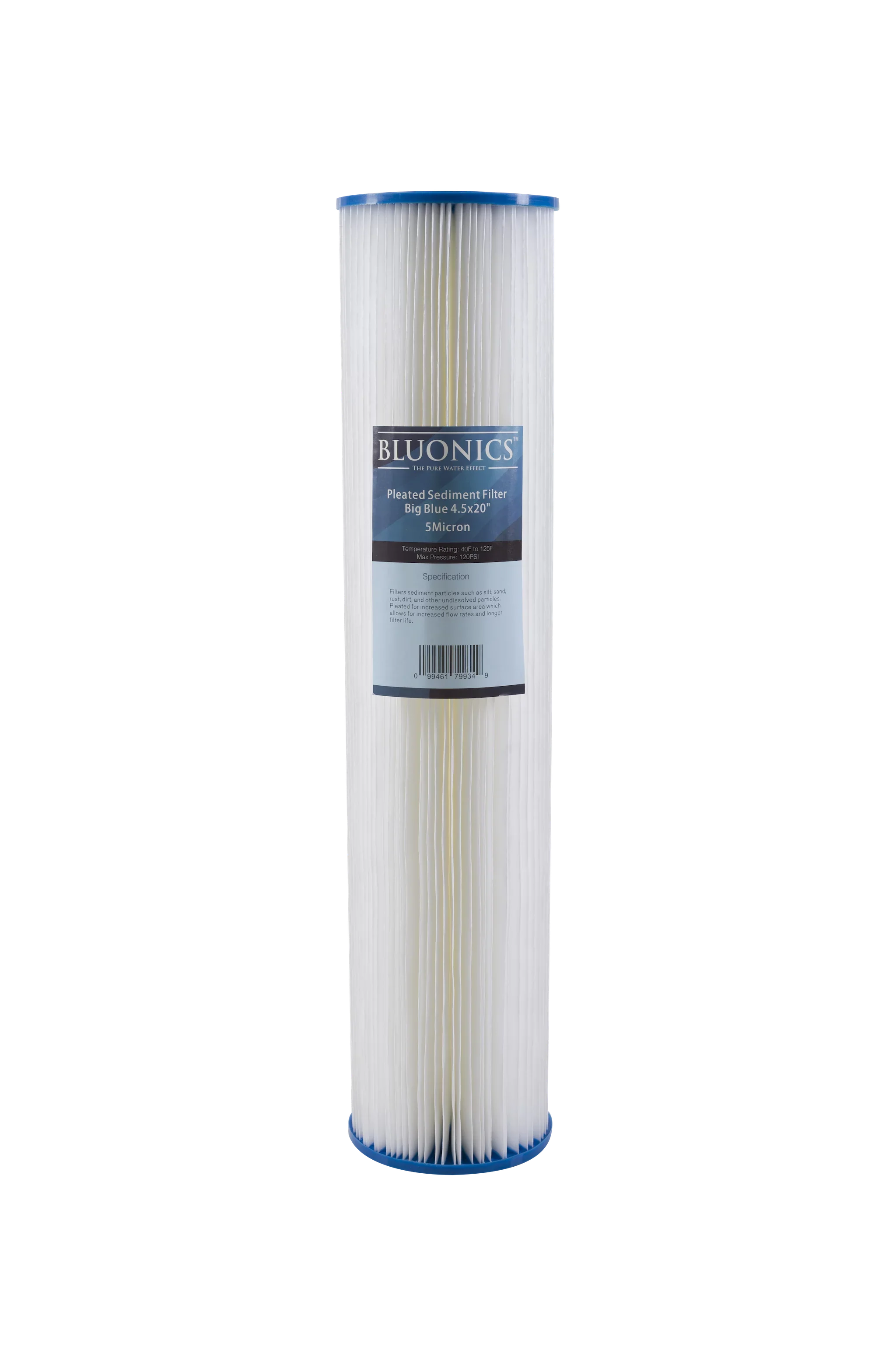 & House w/Pleated Clear 20" Filters Two Big Whole Sediment Blue Carbon Water Transparent Filter Blue Housings