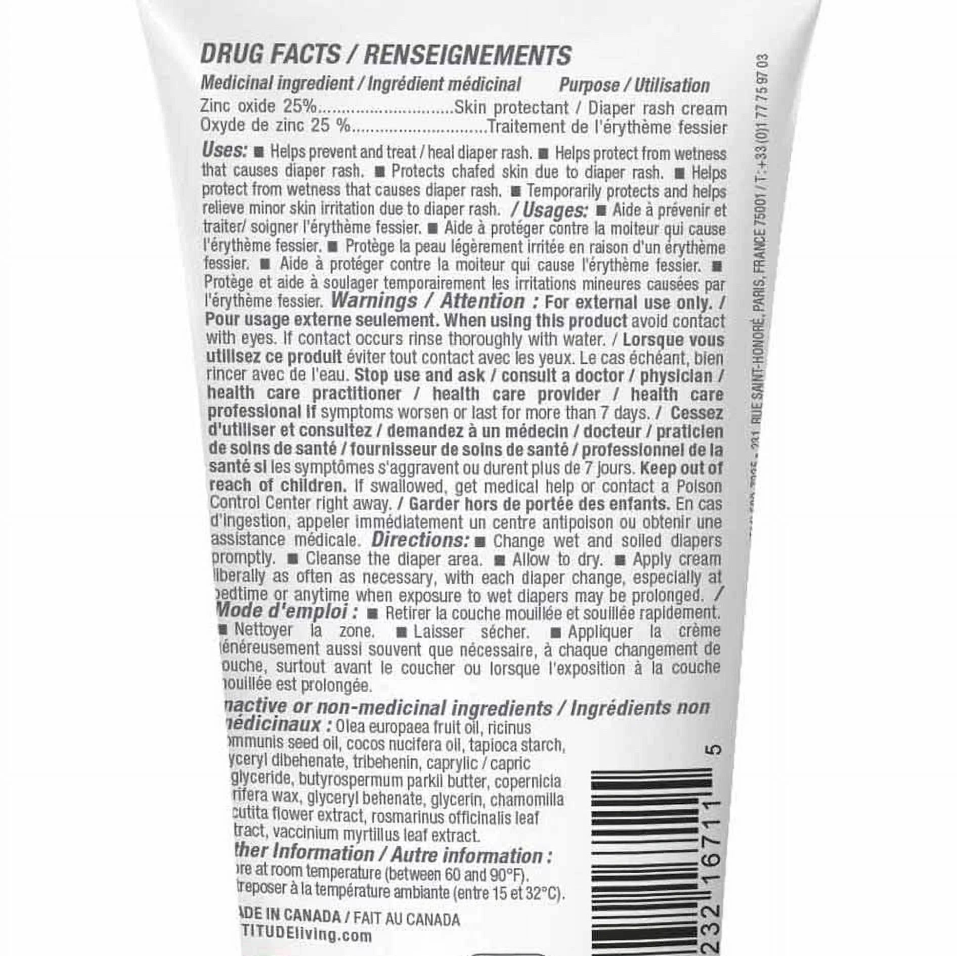 Cream and ATTITUDE Hypoallergenic, Fragrance-Free Moisture, Dermatologist Irritation leaves Diaper VERIFIED, Fluid (2,6 Zinc Rash Blocks Natural , , EWG , Tested Diaper Ounce) Baby Cream Prevents
