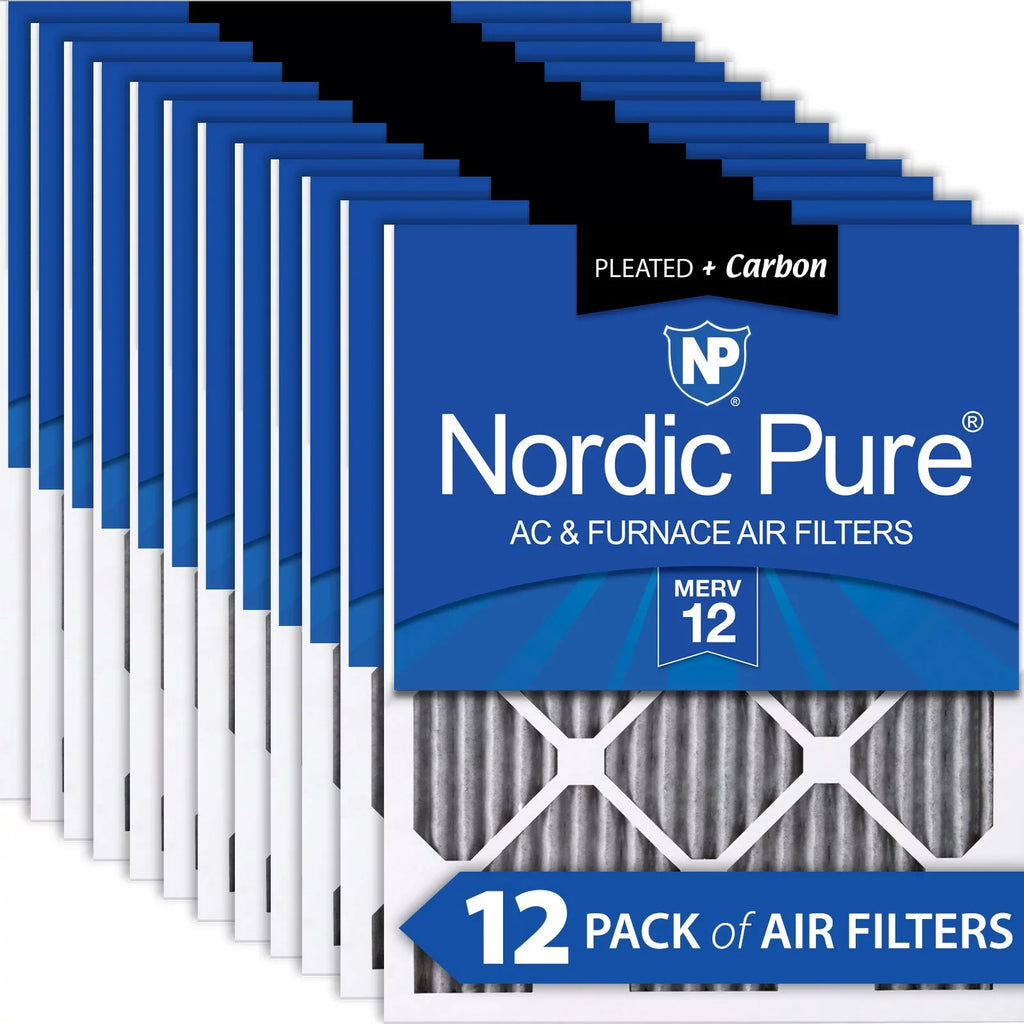 Furnace Carbon 15x20x1 Pack Air Plus MERV Filters 12 Pleated (14_1/2x19_1/2) 12