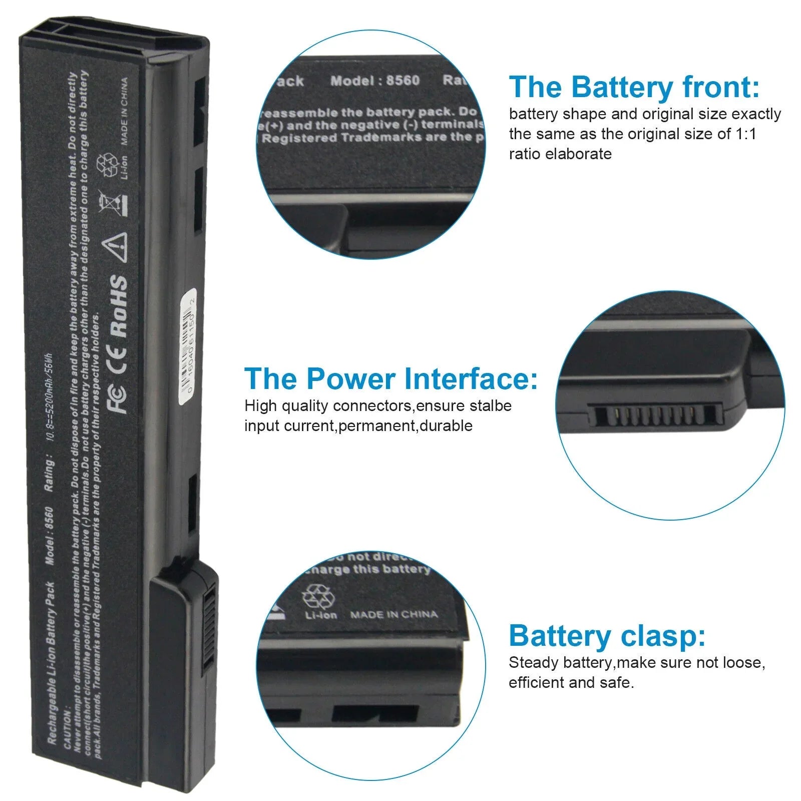 ProBook For 6460b 6360b ProBook Battery , HP