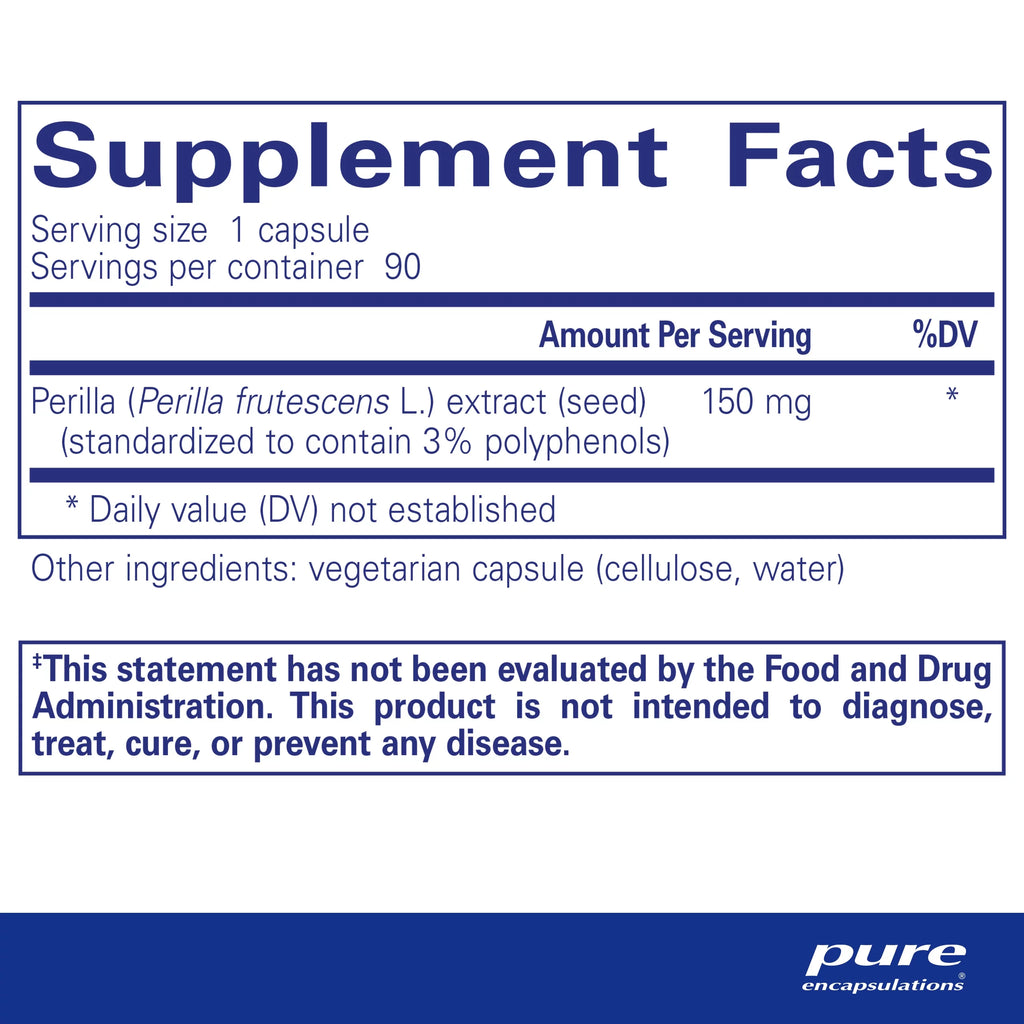 Health* Cytokines Th2 | Perilla and of | Extract Healthy for Encapsulations 90 Support Mucosal Modulation Pure Capsules