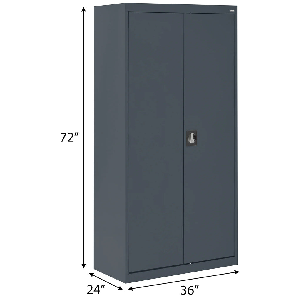 Series Cabinet Adjustable Charcoal Elite 24"D Wardrobe 36"W 72"H, x with Shelf, x