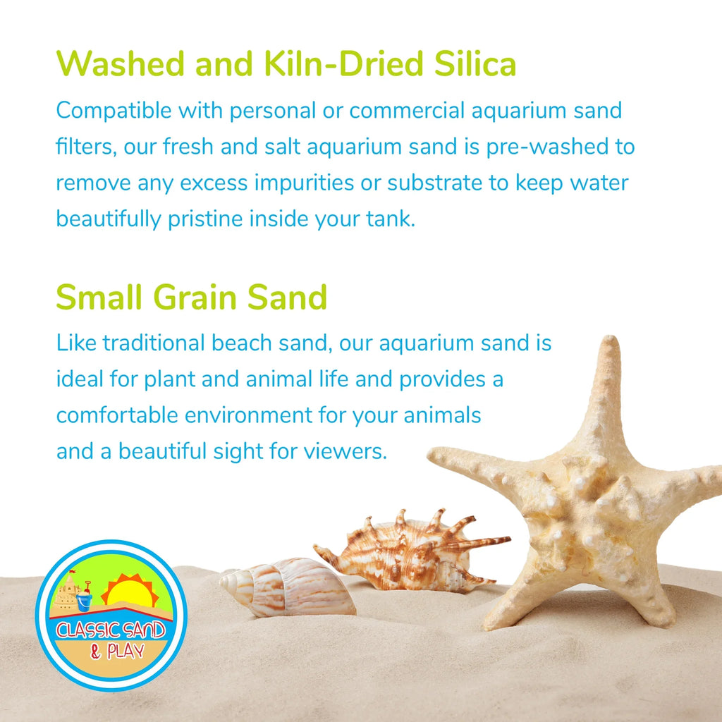 lb. & Sand 40 Freshwater Saltwater Tanks, for CLASSIC and Yellow SAND Natural Aquarium PLAY
