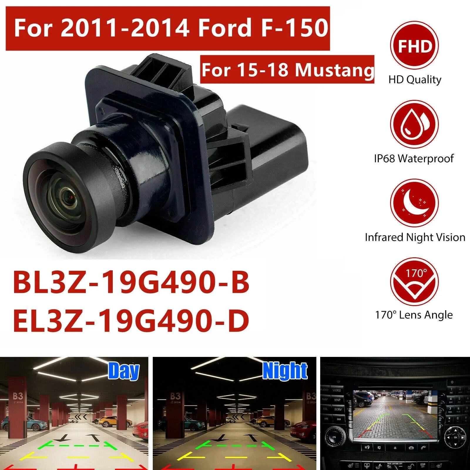 Back 2013 Camera Rear US BL3Z19G490B Camera For View F-150 Ford Up 2012 2014 Safety