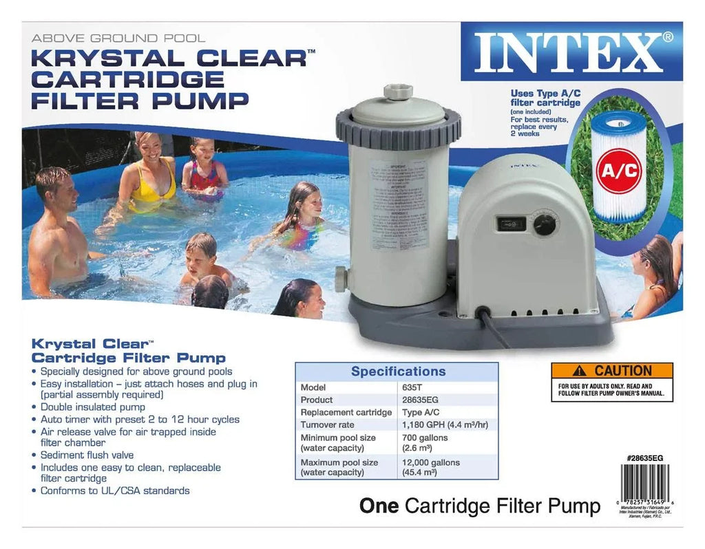Pump Filter Maintenance Intex Intex Timer 1500 GPH with Pool Pool Kit & Swimming