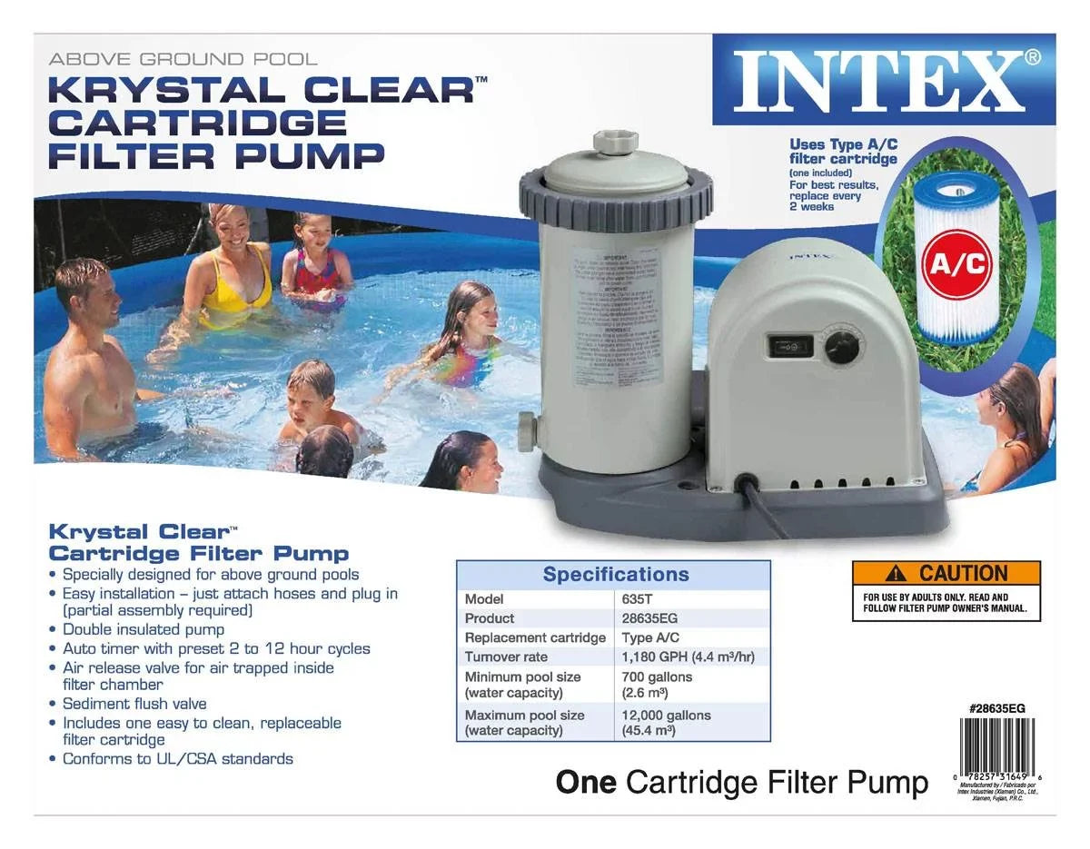 Pump Filter Maintenance Intex Intex Timer 1500 GPH with Pool Pool Kit & Swimming