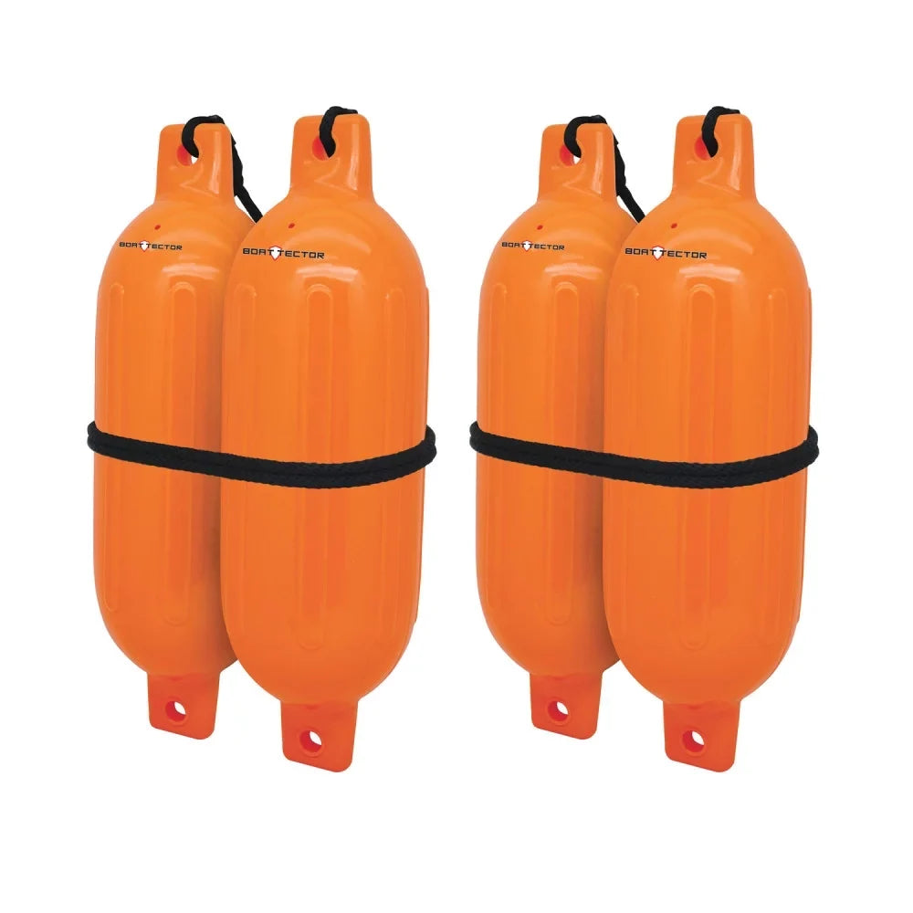 Max - Inflatable BoatTector Fender 3006.7626 4-Pack x 4.5" Extreme 16", Neon Orange Value