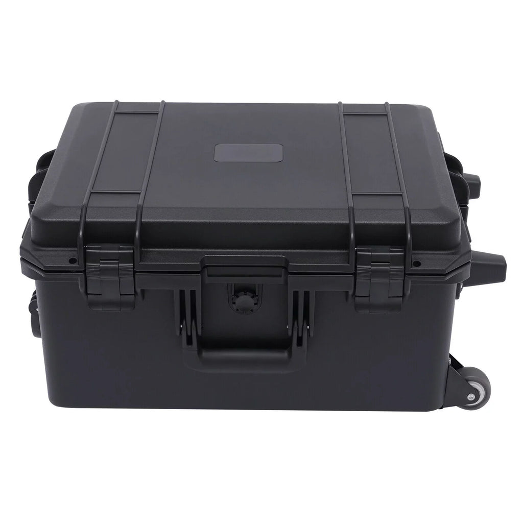 12" 5 16.7" Hard and Black Handle Case with 21.25" Layers x Tools x Equipment Box and Portable Camera Large Case Hard Water Foam Protective Miumaeov Laptop with Shock Wheels Resistant