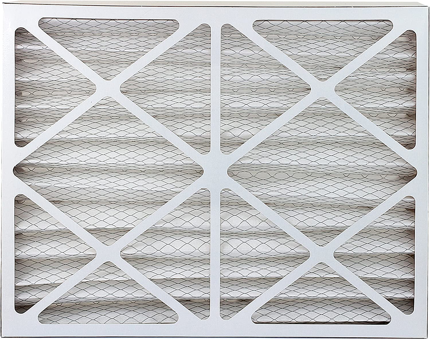 Filterbuy Pleated Furnace 8 MERV Air HVAC Filters (4-Pack) 20x25x4 AC