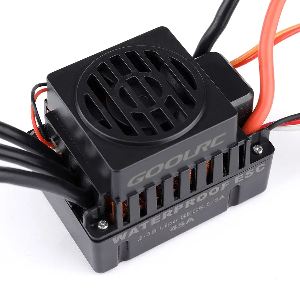 ESC Rookin 110 45A Car F540 Car 4370KV GoolRC Accessory,Set Waterproof Combo 1/10 4370KV Motor Remote