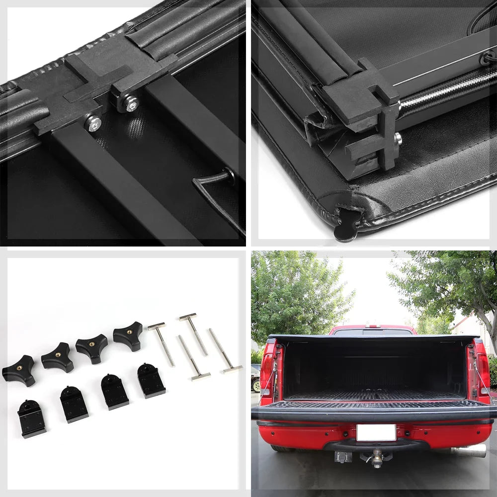 Ford Bed Soft Short 19-21 Truck Tonneau Cover for Ranger 5Ft Tri-Fold Fleetside