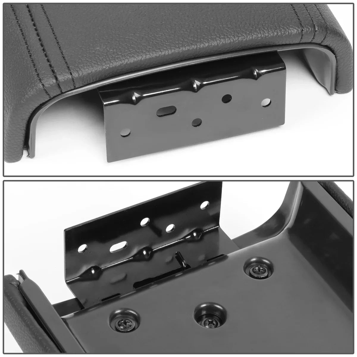 Chevy Trailblazer ZTL-Y-0054 Lid 06 03 05 04 Motoring Console w/Latch 2002-2009 Envoy Buick [Black] Leather GMC Rainier 08 DNA Armrest For Center Assembly 07