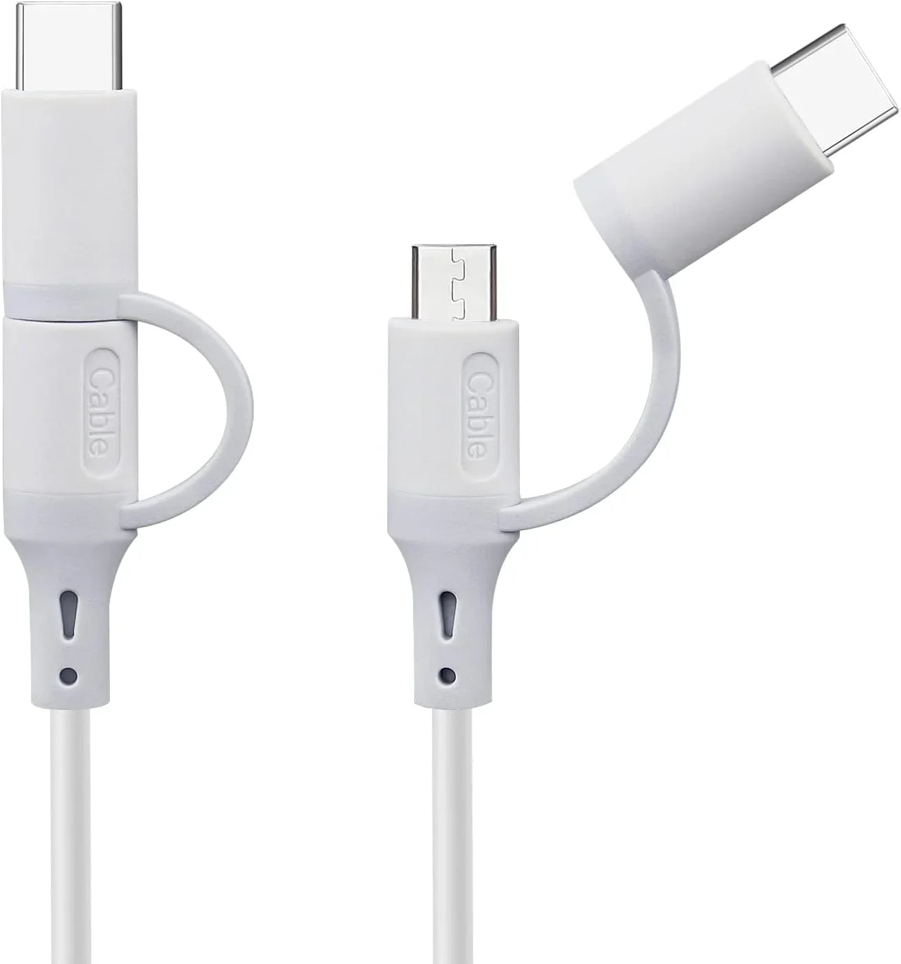Charger for USB Smays 6ft - Cord Support Replacement and Micro Alexa Transfer (2-Pack) Power Data Cable