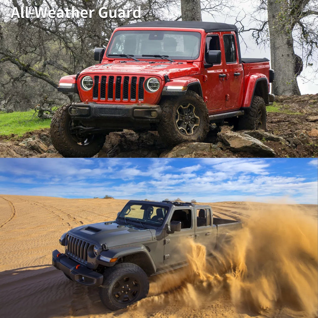 Door 20-23 Floor Ledkingdomus Jeep for 4 Liners Floor Carpet TPE Gladiator Mats