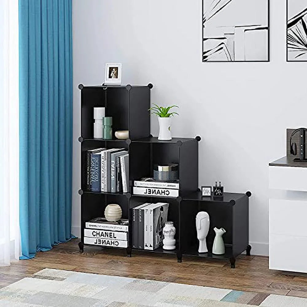 Organizer Shelf Storage Bookshelf,Storage for Bookcase Cubes 6-Cube Bedroom,Bathroom Kids,Closet, HOMIDEC Storage Cabinet Organizer Organizer, Cabinet Closet
