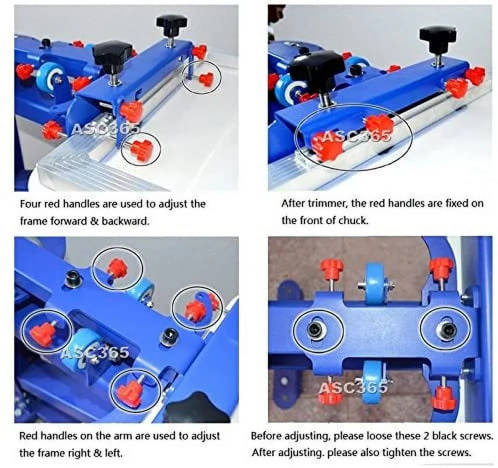 Color Equipment Manual T-Shirt Printer Rotary Press Printing Micro-Registration DIY Machine Double 6 Screen Station 6 INTBUYING